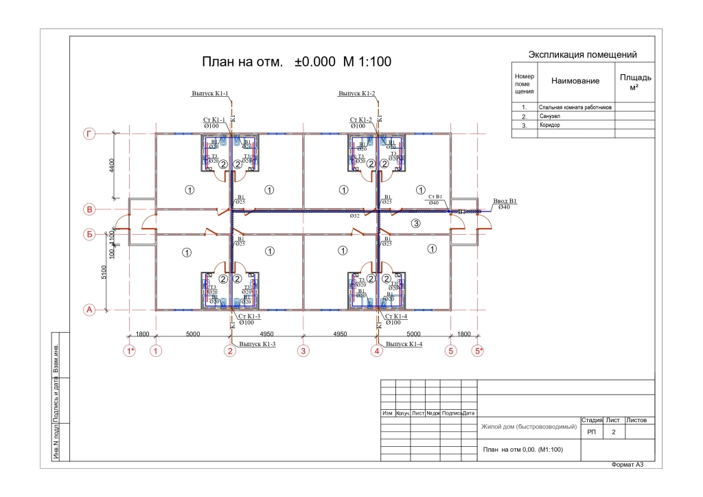 Пример проекта системы водоотведения GRENT 5