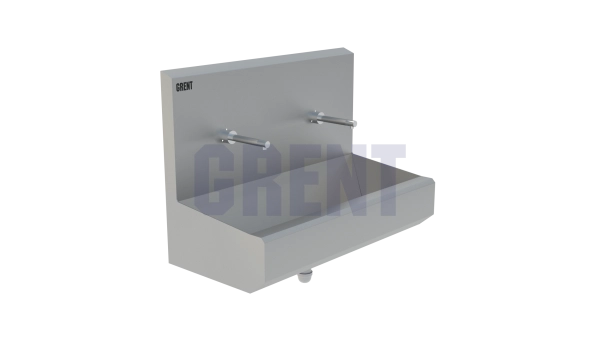 Умывальник 2-секционный подвесной GRENT-P-02