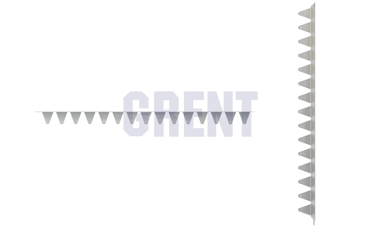 Бордюр стальной GRENT BR L-образный 1200*110, 1,5, оцинкованный