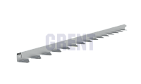 Бордюр стальной GRENT BR L-образный 2400*50, сталь 1.5 мм, нержавеющий Бордюр стальной GRENT BR L-образный 2400*50, сталь 1.5 мм, нержавеющий