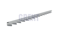 Бордюр стальной GRENT BR L-образный 1200*50, сталь 1.5 мм, оцинкованный Бордюр стальной GRENT BR L-образный 1200*50, сталь 1.5 мм, оцинкованный